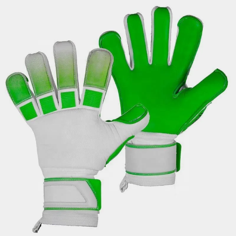 Custom Cheap professional Pakistan goalkeeper gloves for soccer ball match in negative roll cut with air mesh German latex