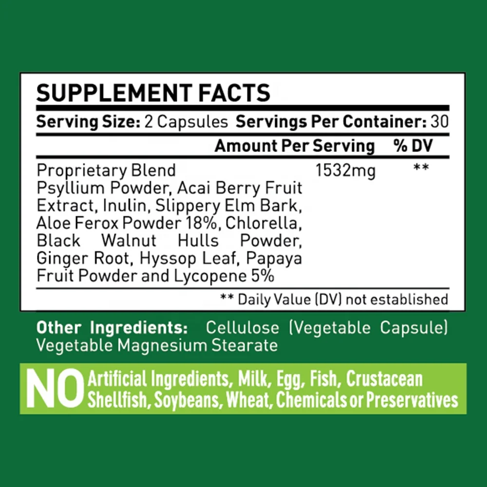 
GMP Certified Facilities All Natural Detox Slimming Capsule Providing Energy Pills 