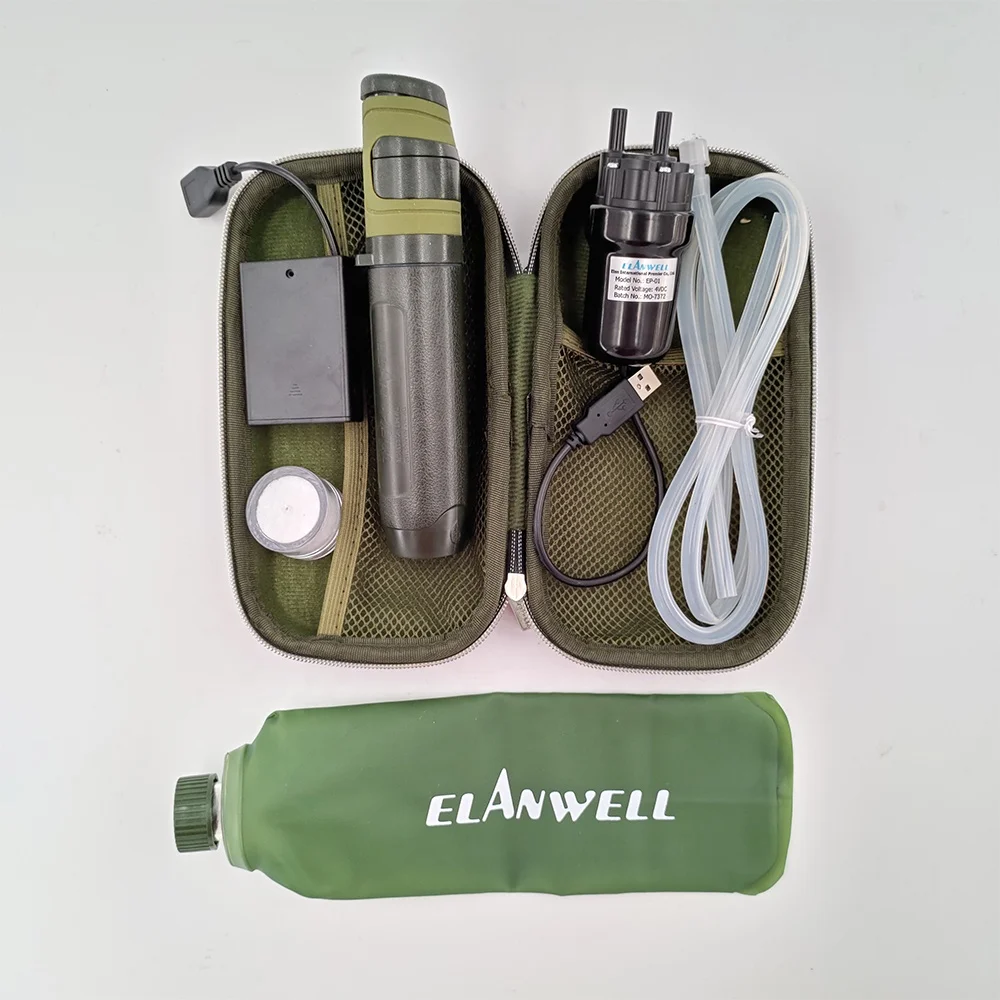 
travel+trailer caravan accessories portable water filter with USB pump 