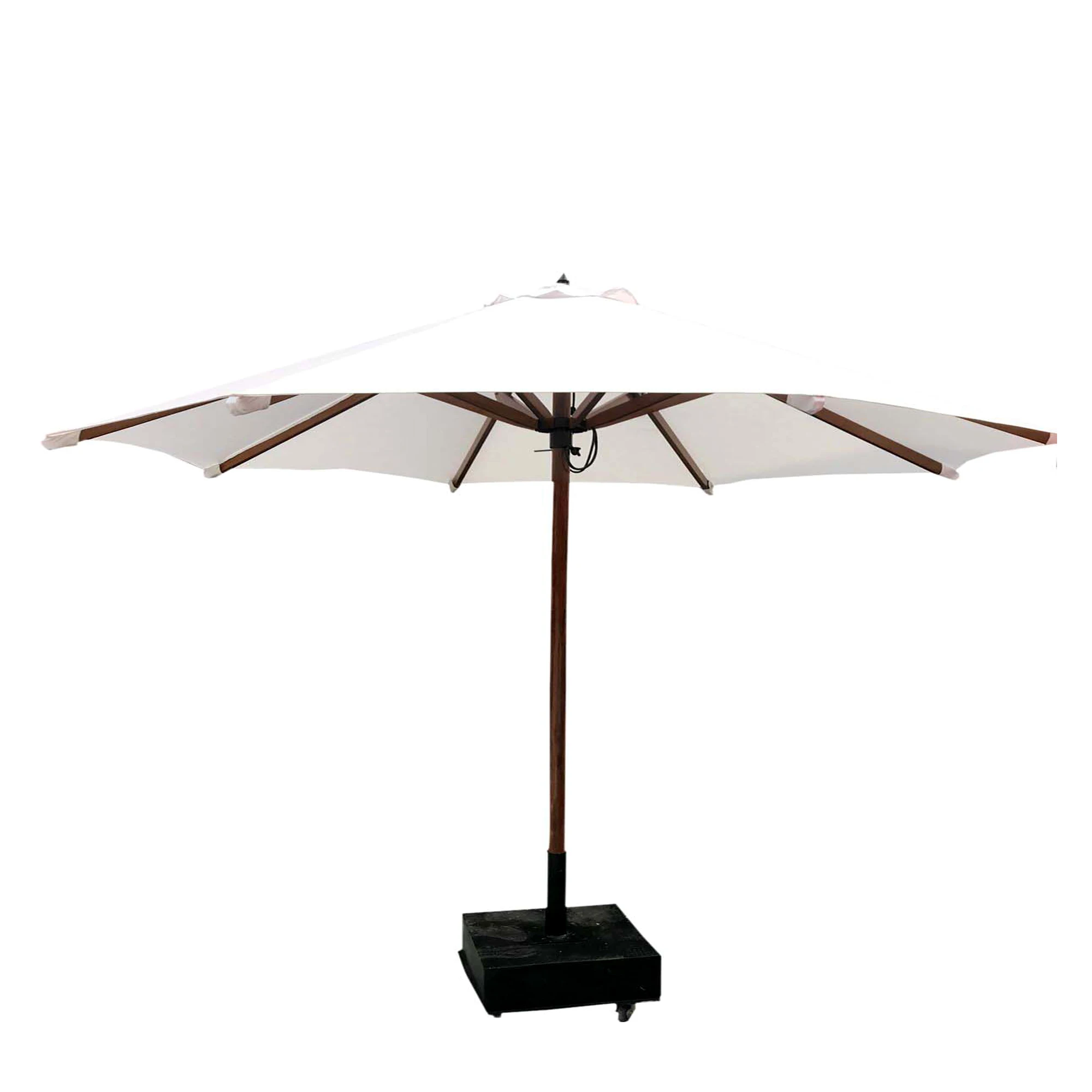 outdoor umbrella teak wood center pole patio sun umbrellas modern single deck wooden beach patio umbrellas