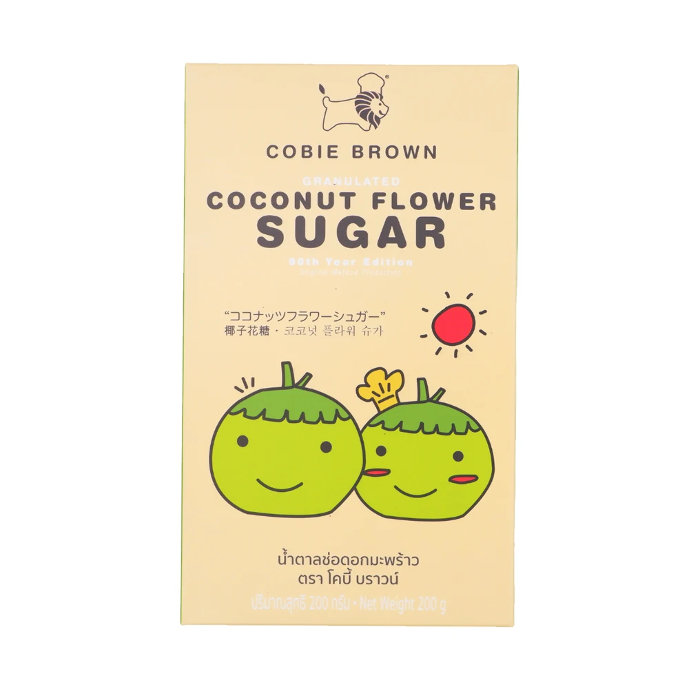 Лидер продаж Органический сахар для пальмы гранулированный кокосовый цветочный 200 г. С естественным цветом