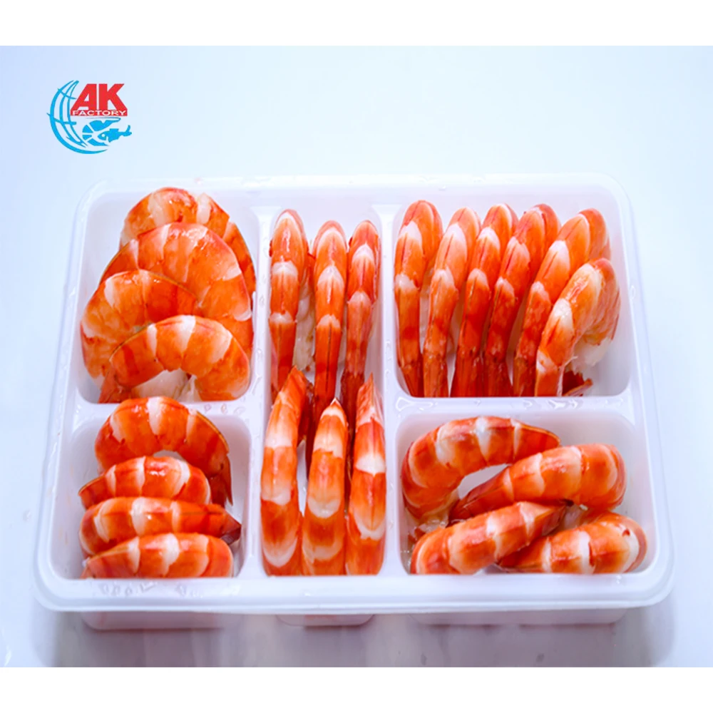 Черный тигр, креветка, приготовление пищи, очищенный свернутый хвост