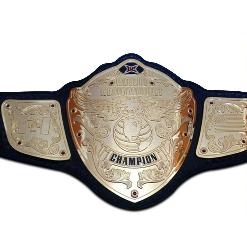 UWC World Heavyweight Wrestling Championship Belt 4mm plates