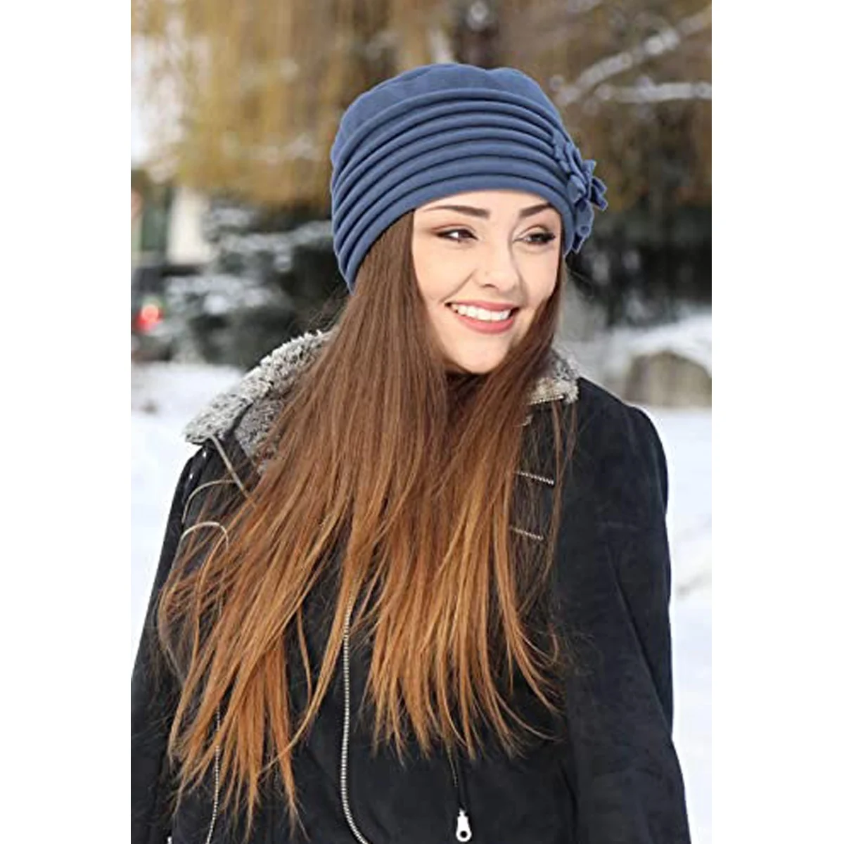 Custom high quality ladies beanie knitted hat