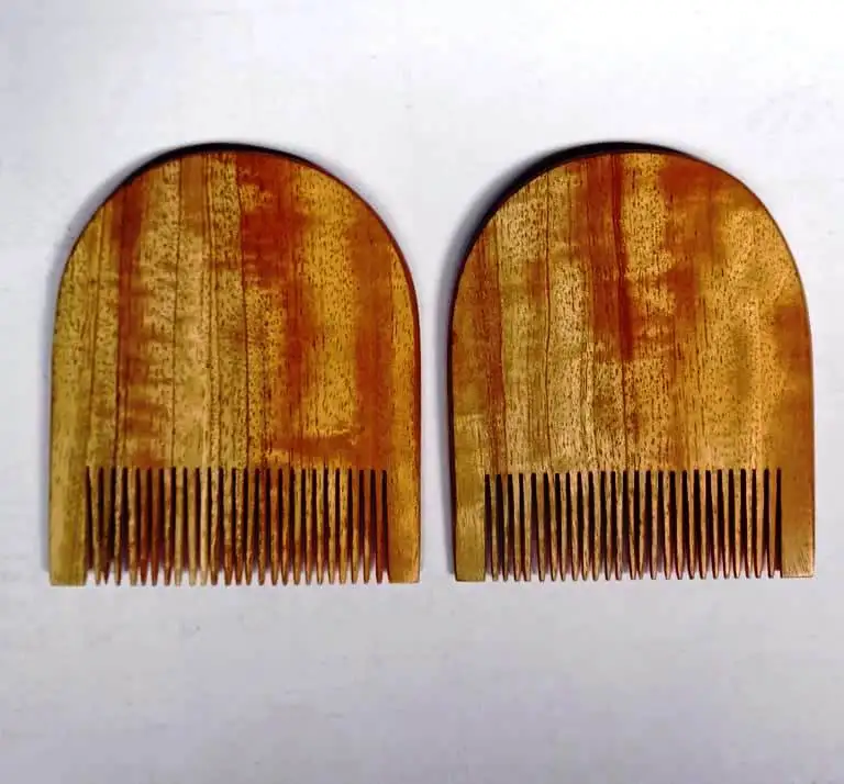 Unique elegant customized designer antique modern classic handmade personalized Galvanized Wooden Beard Comb