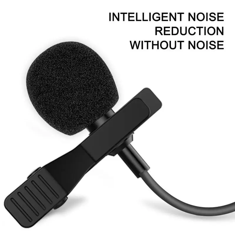 Мини-микрофон на лацкане портативный петличный микрофон 3 5 мм проводной с зажимом для телефона