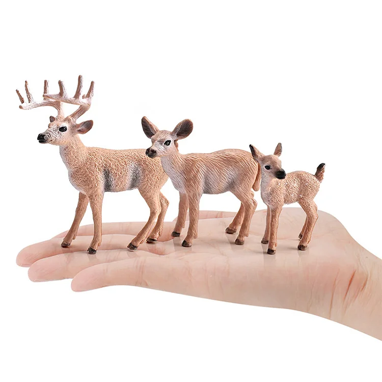 Hot sale Table Decoration Woodland Figurines Toy Hollowl  White-Tailed Buck Toy Wild Forest Animal Mode