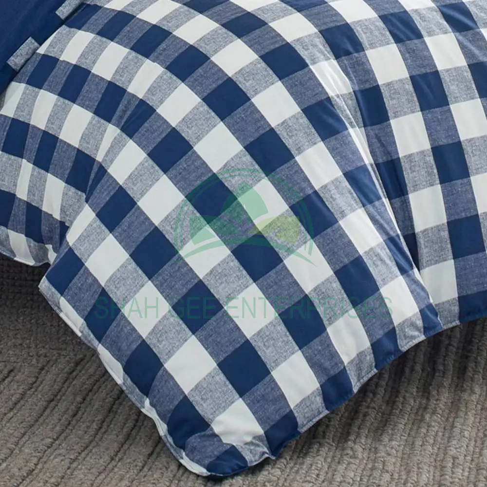 Hotel and Home Linen Bedding Set Bed Sheets Set Duvet Cover Set Custom Color and Satin Striped Poly Cotton Bed Sheets