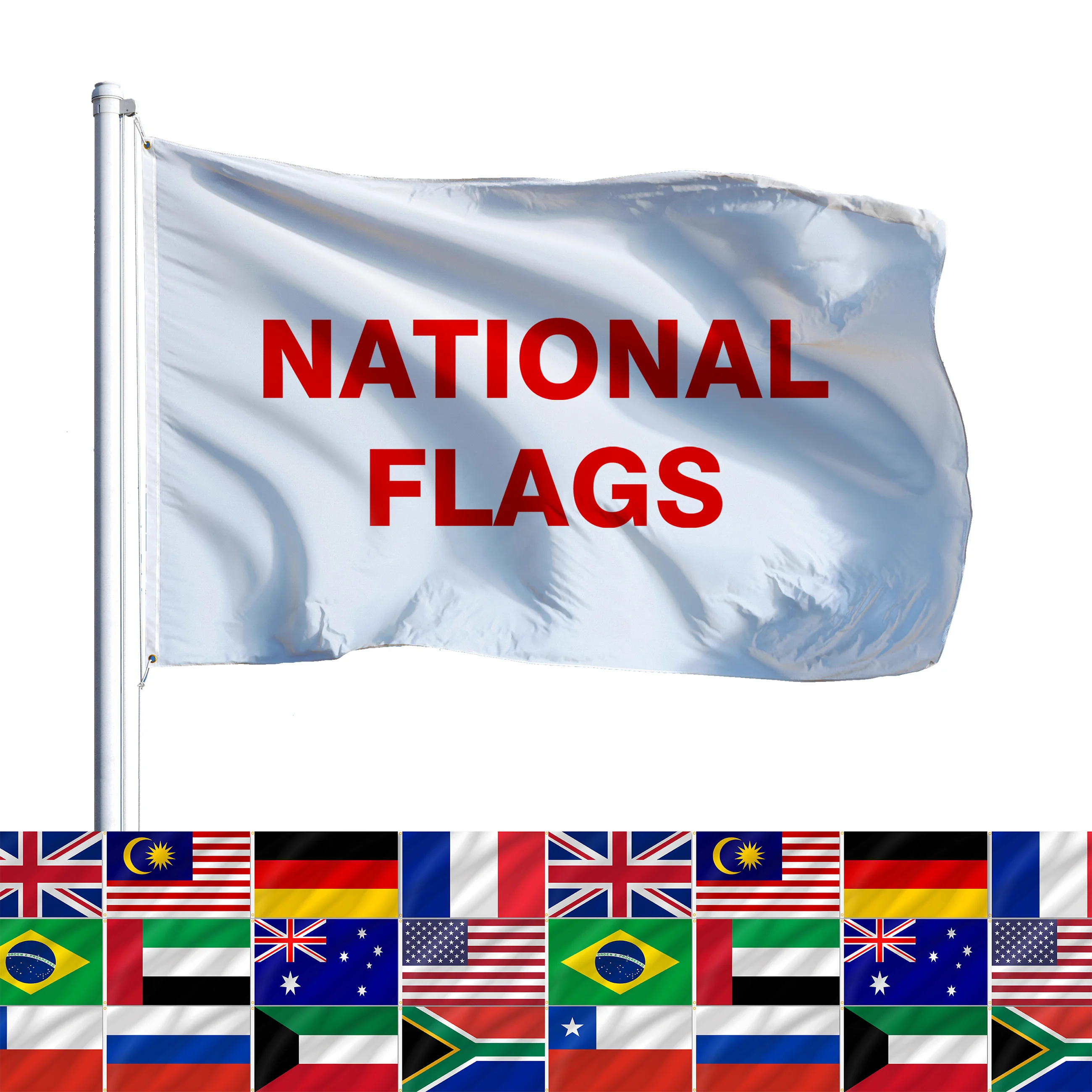 Wholesale Customized 3*5 ft Flags Advertising Flags Waterproof 100D Polyester Custom Flags