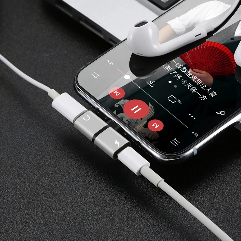  Разветвитель для наушников Aux аудио зарядка телефонный адаптер iPhone 11 Pro