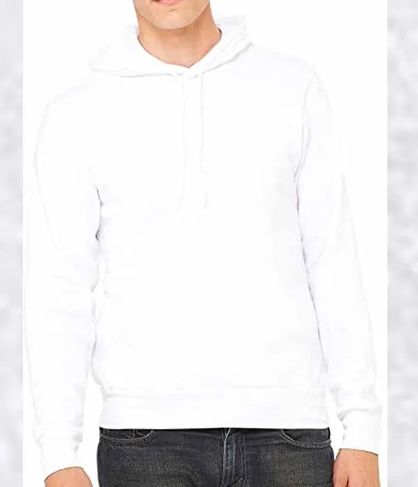 Женская толстовка Bella + черная унисекс пуловер 450 г/м2 Толстая Толстовка из хлопка и флиса