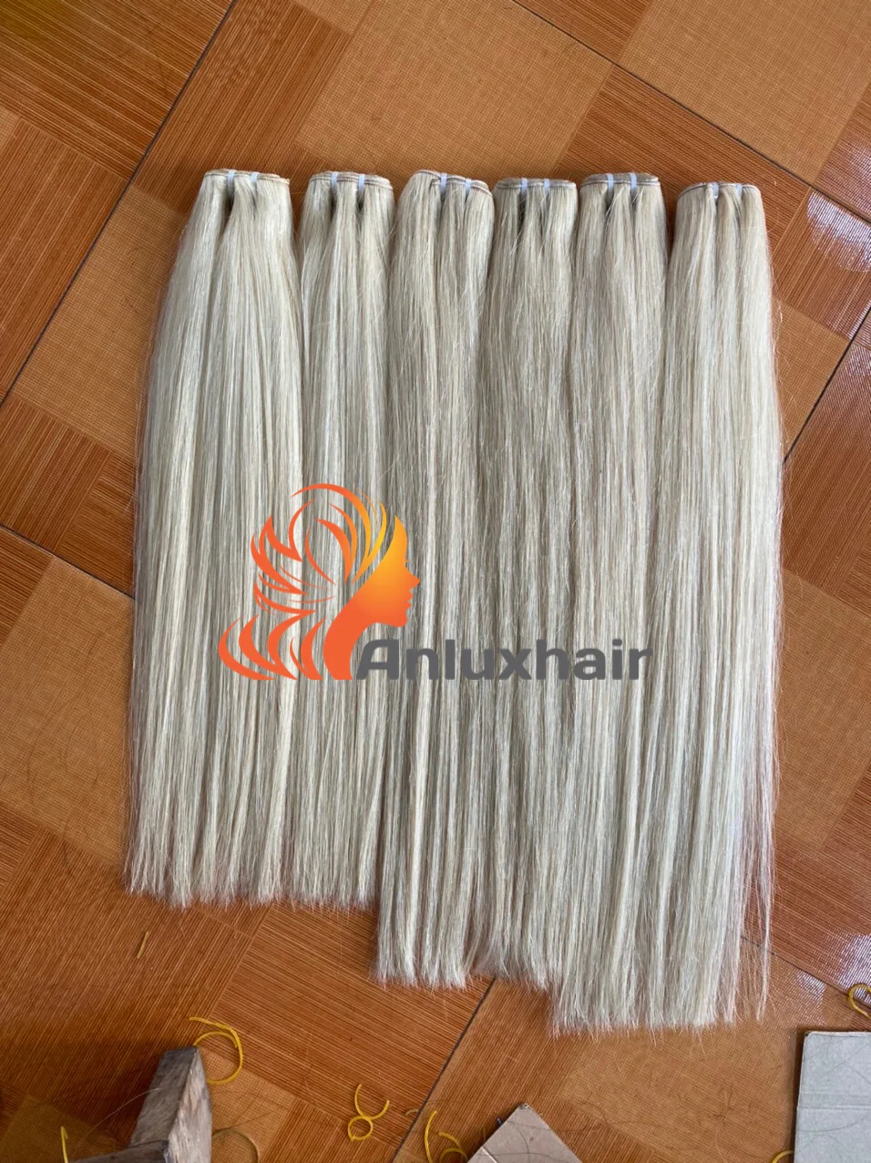 HOT DEAL 100% human hair bone straight color hair blonde