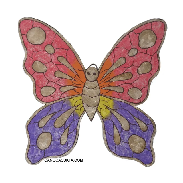 Hanging butterfly Mirror with painted Wall Decoration Home Decoration