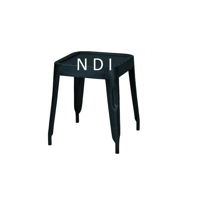 Apartment & Villa Furniture Decorative Bedroom Or Dining Room Sitting Used Black Powder Coated Shiny Finishing Sitting Stool