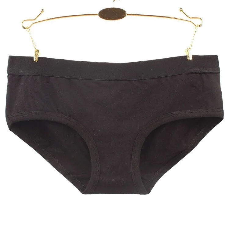 Новинка, Лидер продаж, 1 шт., нижнее белье, трусики, женские трусики, хлопковое нижнее белье, однотонное, белый, черный, для оптовой продажи