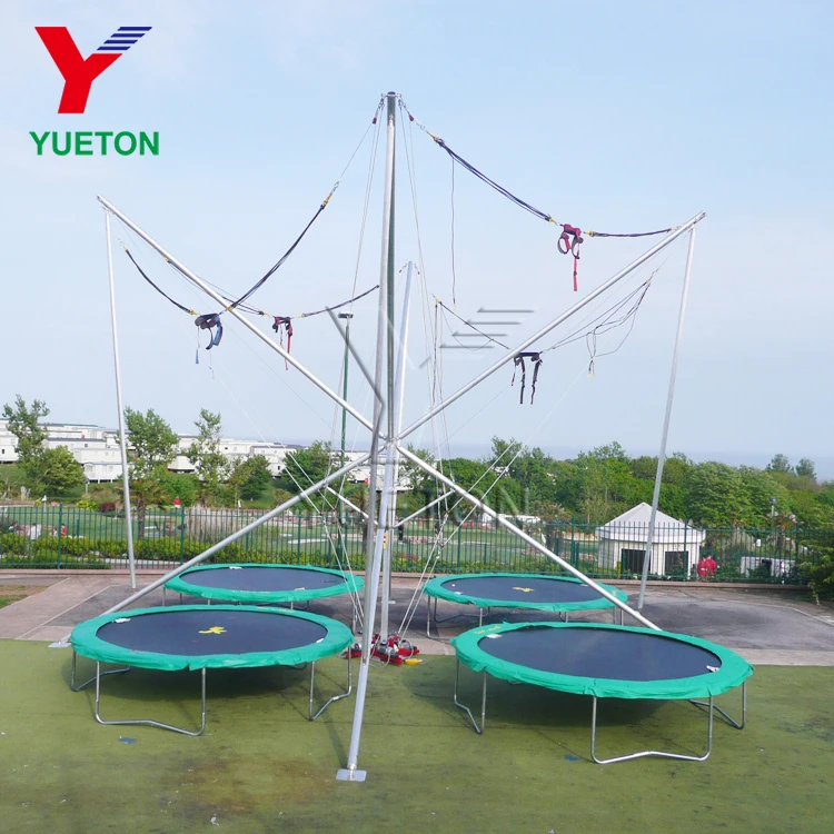 Yueton 4 in 1 Backyard Jumping Bungee Carousel Trampolines for Sale