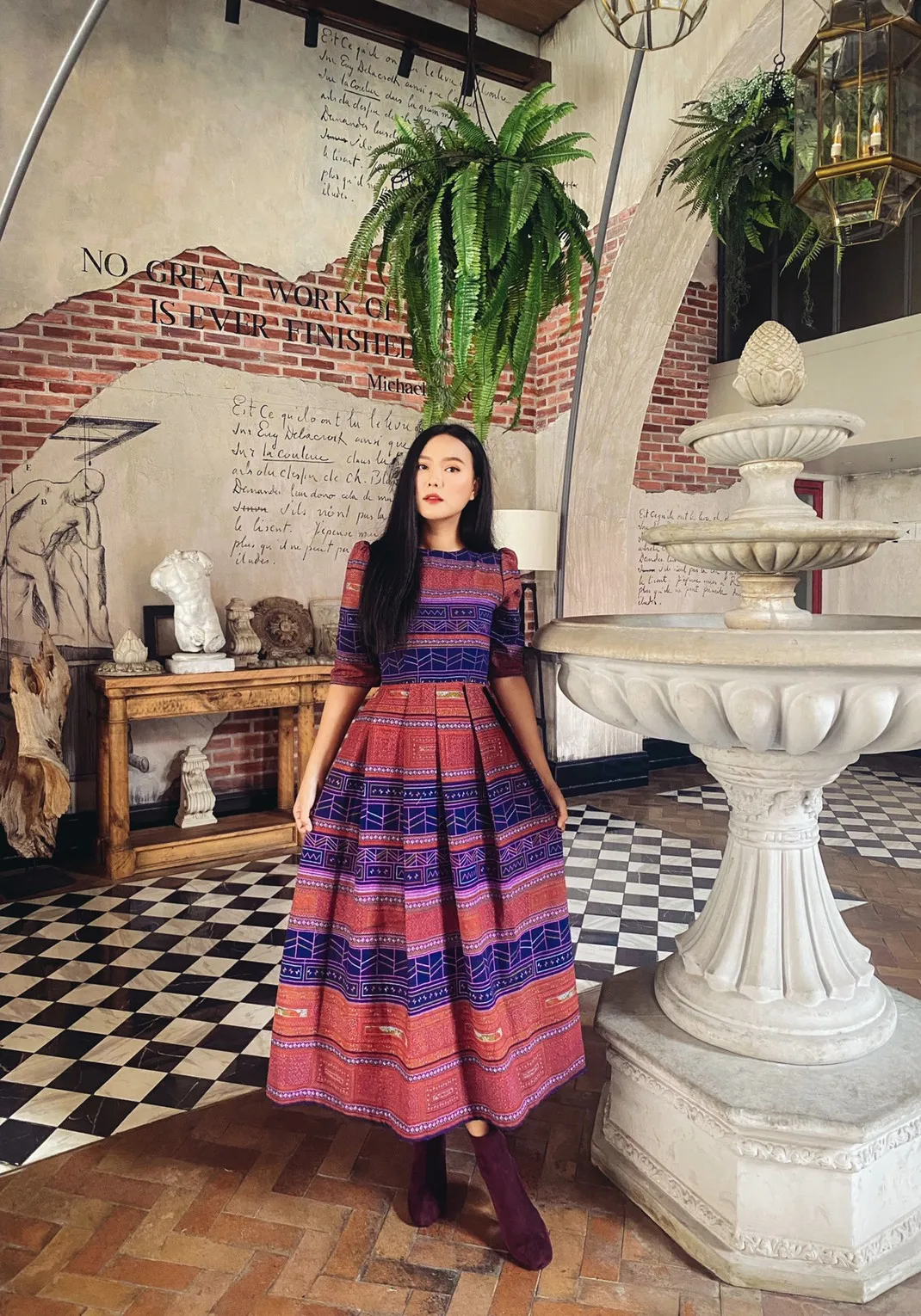 Best Seller Thai Casual Womens Dresses Premium Products Hand Made By Lada Lanna Collection - 004