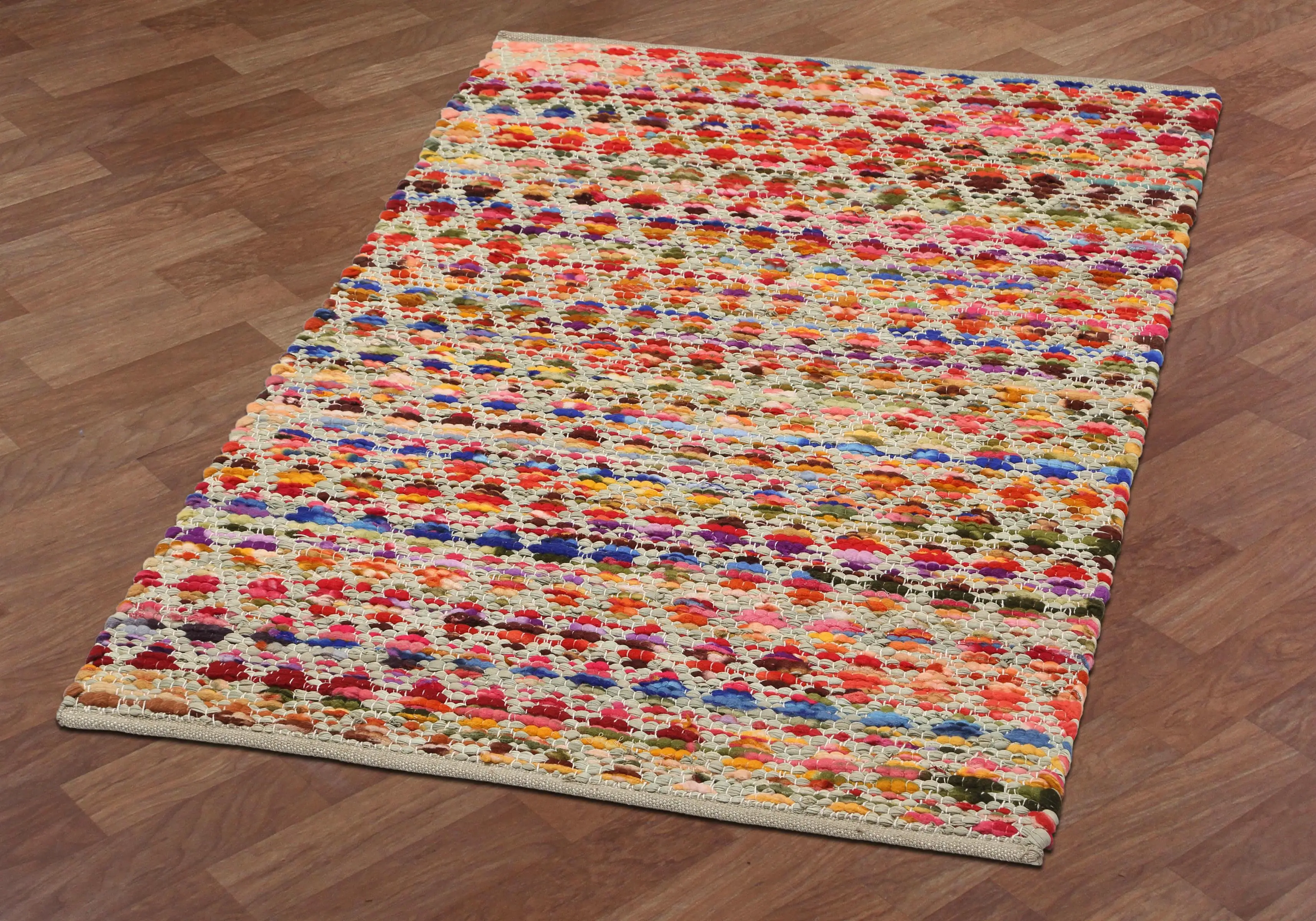 customised cotton rag rug durries