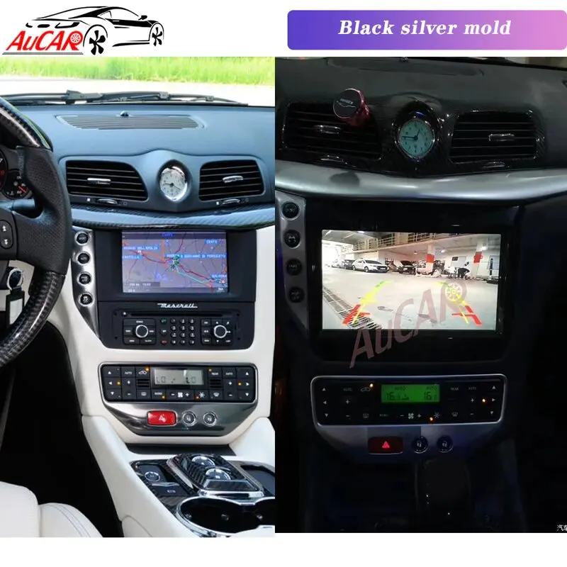 AUCAR Android 8.1 Gen1 Car DVD Player GPS Navigation Car Video Radio Stereo Car Monitor For Maserati GT/GC Granturismo 2007-2017