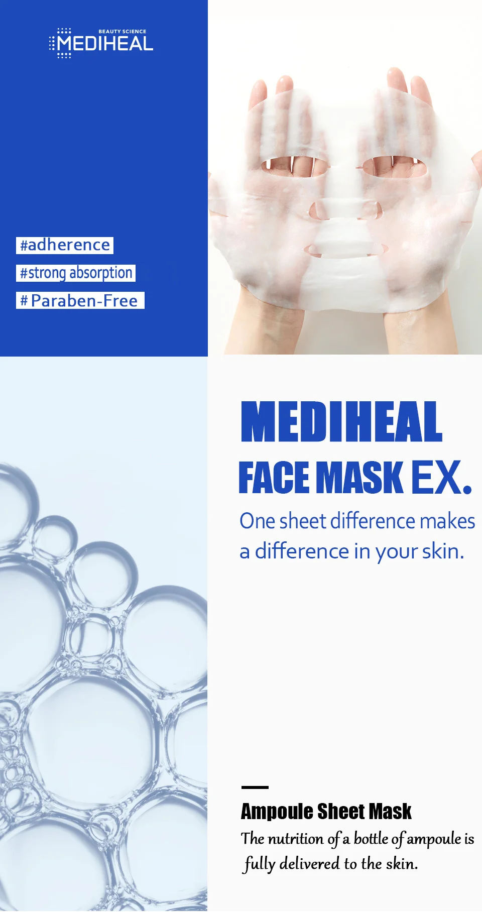  Корейская косметика top sheet mask W.H.P белая увлажняющая черная маска EX Amazon best MEDIHEAL корейский уход за кожей