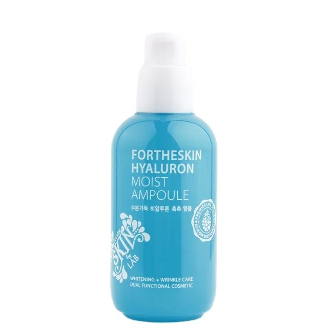 HYALURONIC ACID AMPOULE for Korean Skincare Cosmetics OEM ODM  Customizing Ingredients bottle and packaging box