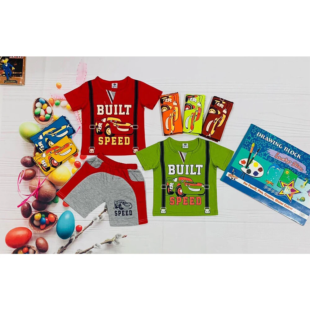 2021 Children Clothing Summer  Boys Clothes Set Outfits Kids Clothes Toddler Suit For Boys Clothing Sets