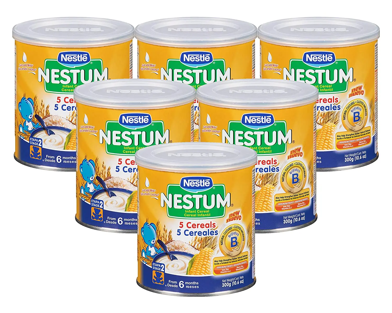
Nestle Nestum Cerelac Wheat Infant Cereal with Milk 14.1 oz. Canister 