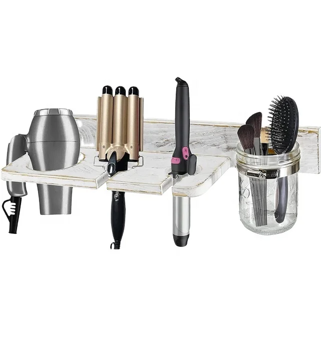 Настенный держатель для ключей в рустикальном стиле с почтовой полкой, декоративный деревянный органайзер для электронной почты с 3 двойными крючками для ключей, деревянный подвесной сортировщик