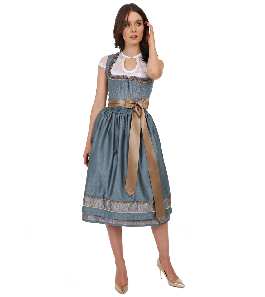 Hot Sale Dirndl Best Quality Made Custom Logo Trachten Wear Dirndl German Wear Oktoberfest Women Costumes