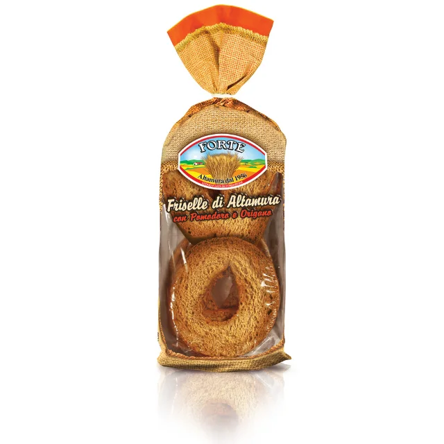 Хлебобулочные изделия итальянского качества, томатный орегано 260 г, жёлтая пшеничная семена, фризель для взлома