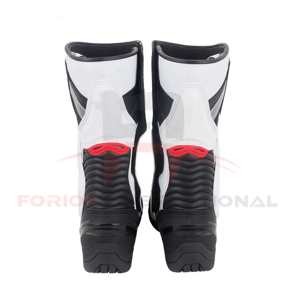 
Leather Outdoor Motorcycle Running Touring Trainers Boots Racing Motorbike Shoes 