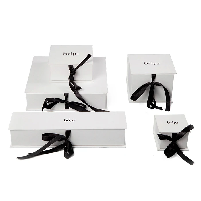 
Пользовательская печатная Роскошная Подарочная бумажная коробка для упаковки ювелирных изделий с логотипом 