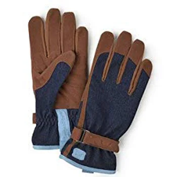 Лидер продаж цветочные садовые перчатки для мужчин и женщин из оленьей кожи замшевые