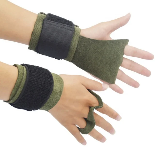 3 holes pull ups Leather Gymnastic Hand Grip for Gymnastics and Weight lifting