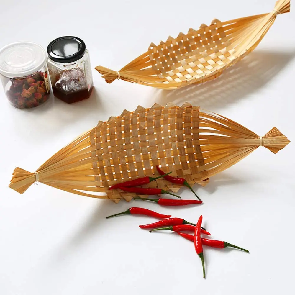 New deal  wholesale round handwoven fruit and vegetable basket non-chemical safety fruit basket bamboo