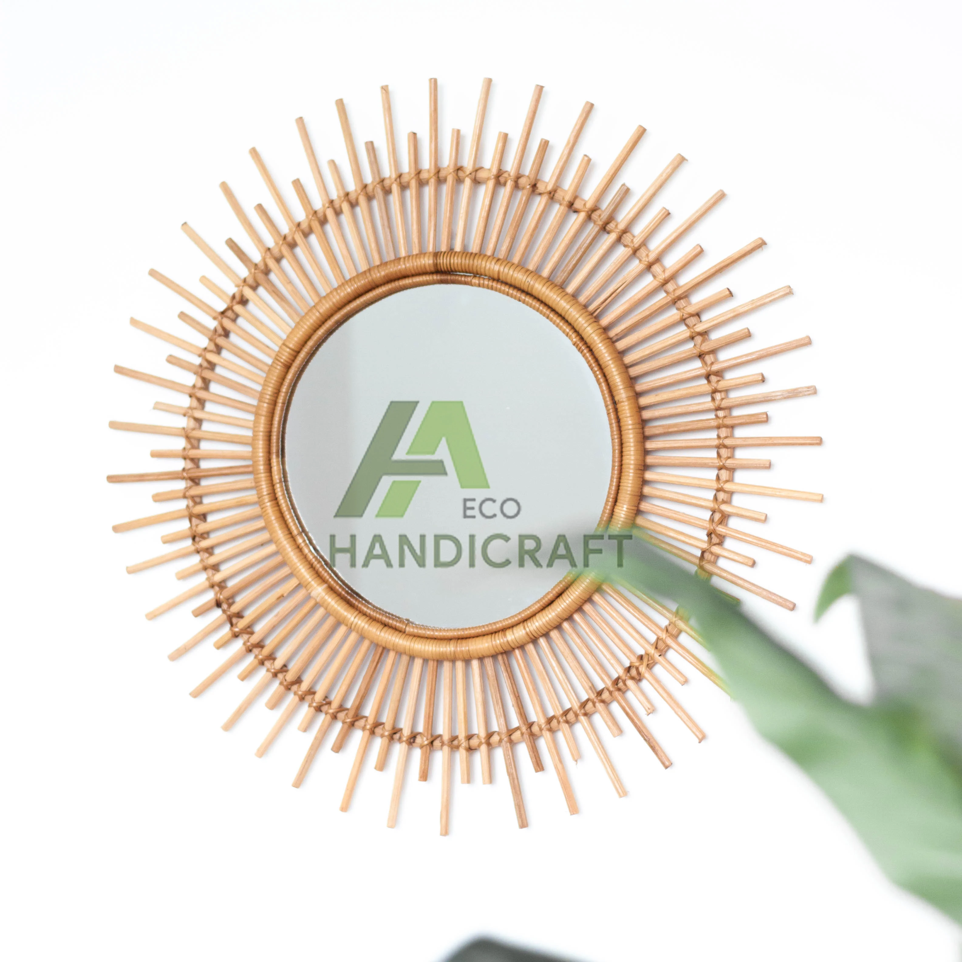  A & Эко Ручная работа в стиле Ins литературные Ретро особенности бамбуковое зеркало ручной работы для макияжа