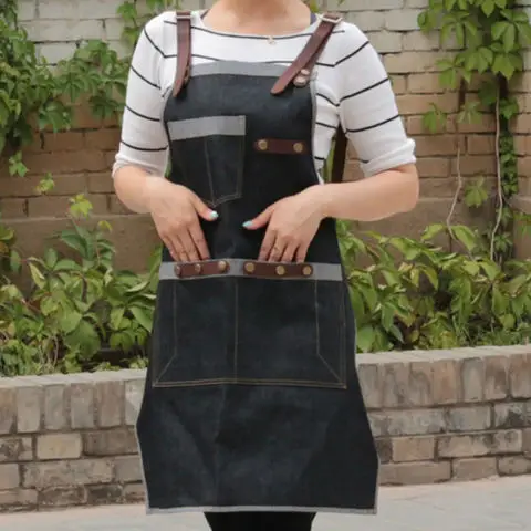 Latest Salon Aprons With Pockets Ladies Barber Shops Aprons Made in Pakistan