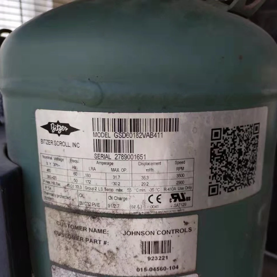 15HP For Cool Room Refrigerant Reciprocating Cold Compressor