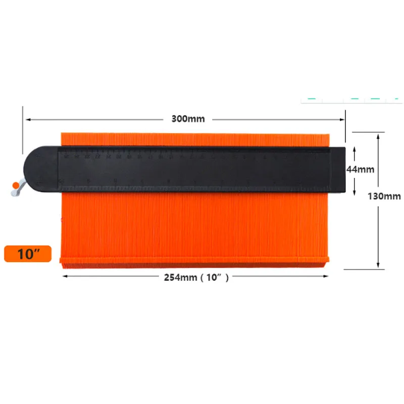 Best Selling  Contour Gauge 10 Inch And 5 Inch Measuring Plastic Contour Gauge Profile  Tool Set