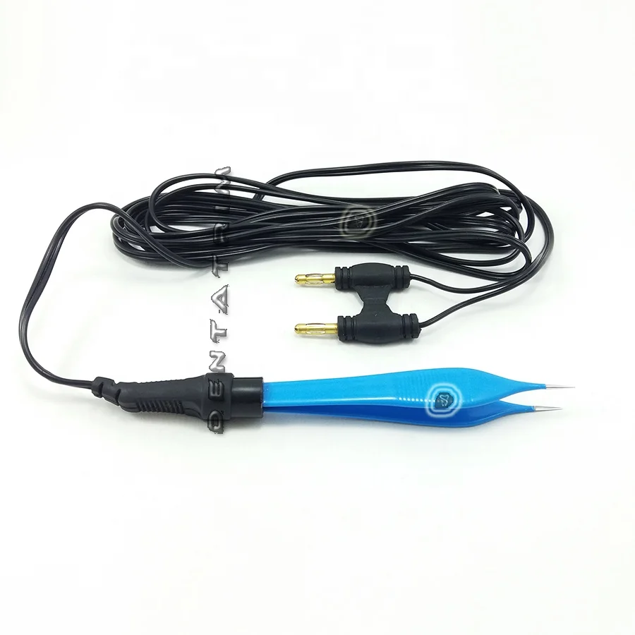 Disposable Adson Bipolar Forceps with Cord 0.5 mm Tip Single Use Electrosurgical Instruments