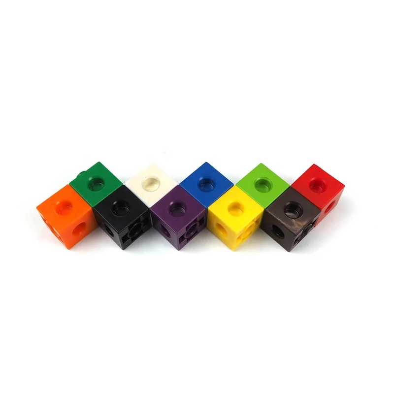 DIY Link Cube /Permutations / plastic building blocks / imagination teaching aids