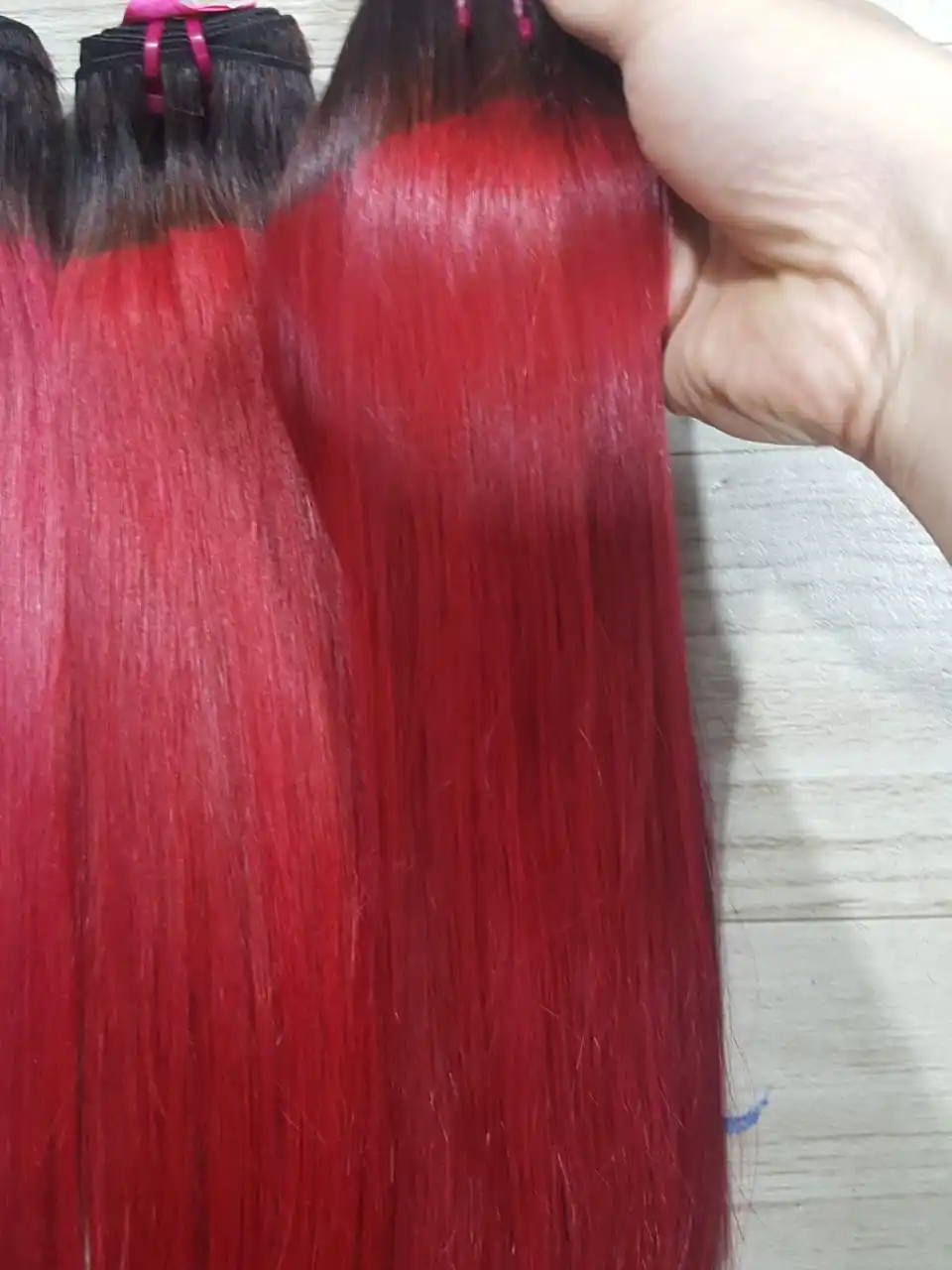 Оптовая продажа человеческие волосы KingRawHair двойного плетения прямые с эффектом омбре вьетнамские 100%
