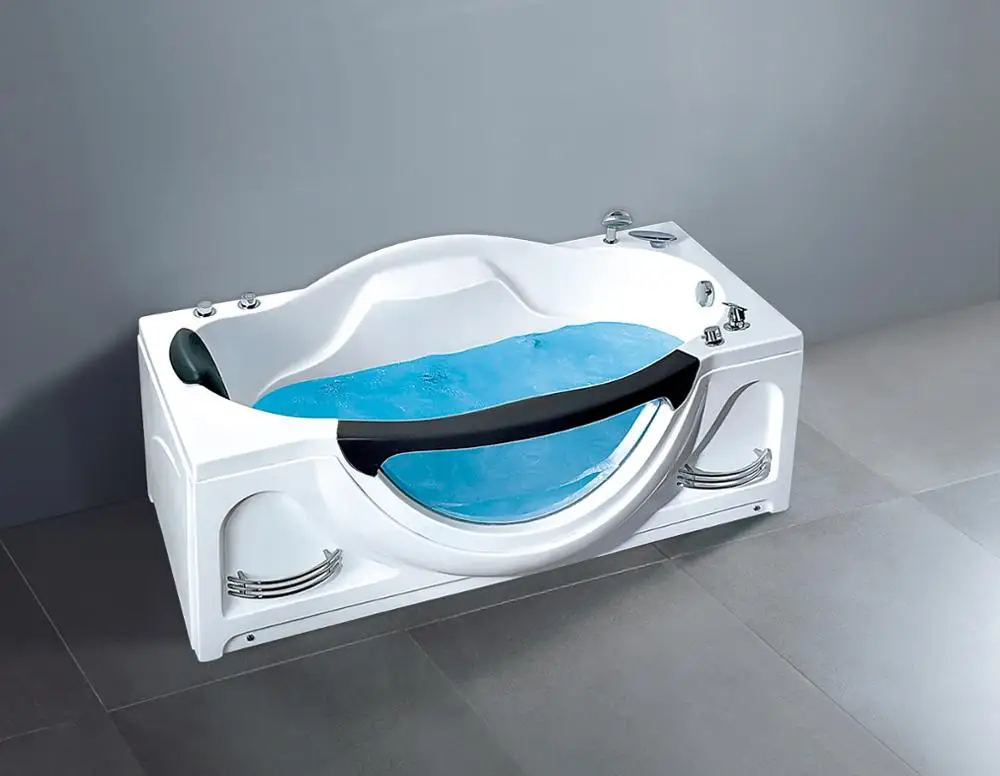 led light bubble acrylic massage bathtub in factory price