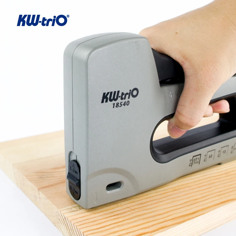 KW-triO 18540 5-in-1 Manual Staple Gun/Tacker (Cable Wire, Brads, T50, JT21, 13-type)