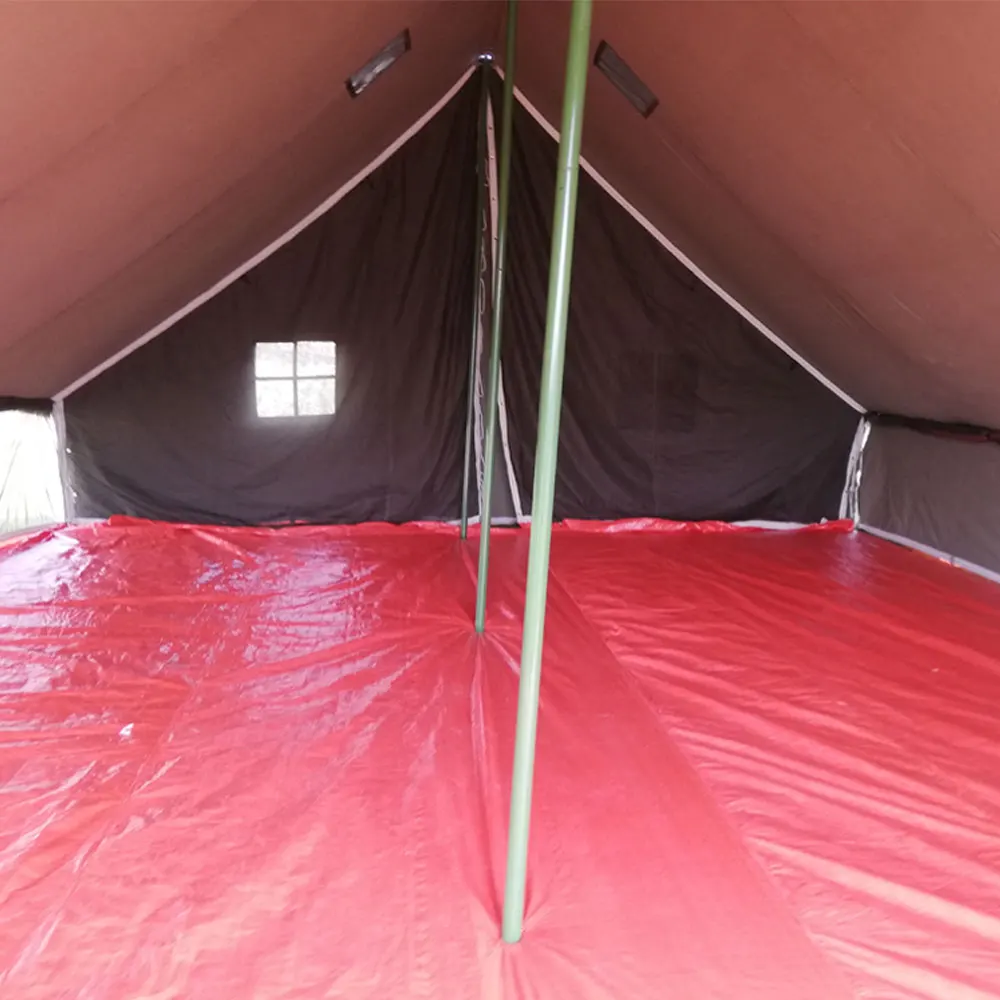 Extreme weather disaster relief large used Military Army Ridge Tent For Sale Custom Logo OEM Outdoor Portable Army Ridge Tent