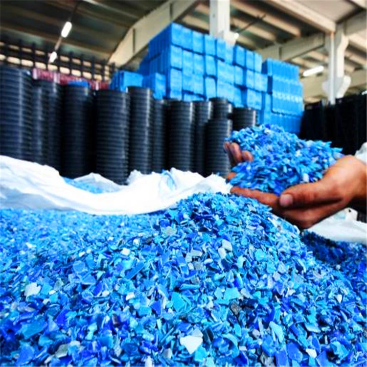 Купить чистый переработанный HDPE синий барабан пластиковые