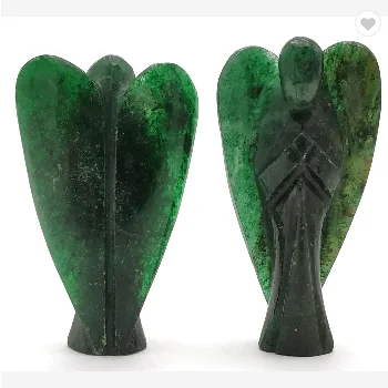 Wholesale Crystals Angels Dark Green Aventurine High Quality Gemstone Angels For Sale Bulk Angels From India