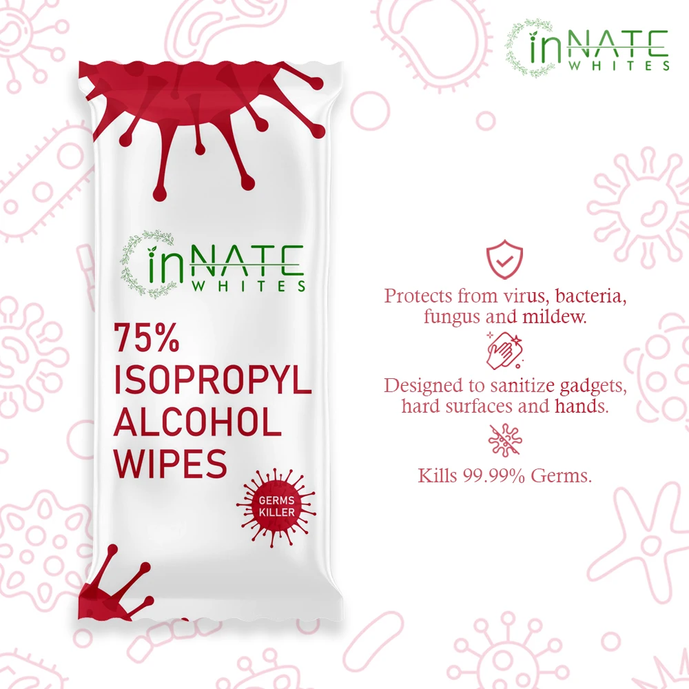75% изопропиловые спиртовые салфетки InnateWhites для дезинфекции, спиртовые салфетки 150x130 мм фармацевтического/медицинского класса