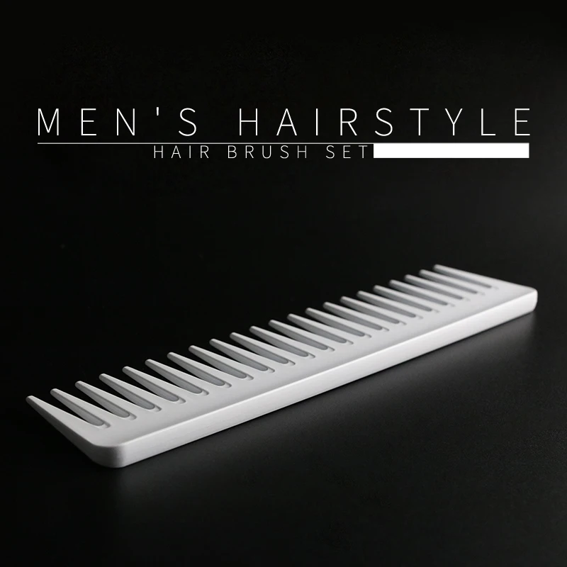 9 Rows Hair Brush for Separating Shaping Defining Curls Blow-Drying Styling Detangling Classic Denman Styling Brush