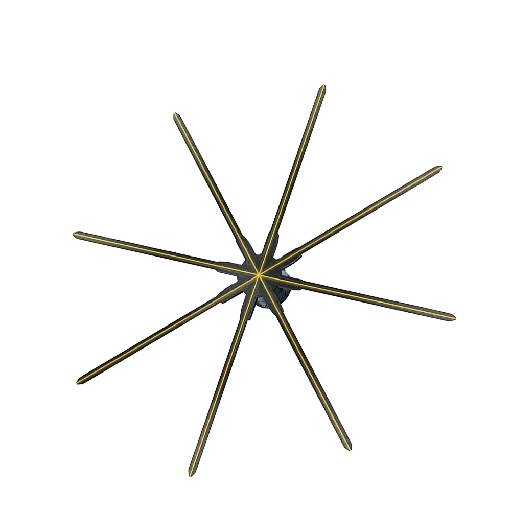 Giwox biggest size 3d LED fan high resolution fan with 1440pcs LED 8 Blades 3d hologram fan for outdoor advertising